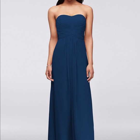David's Bridal | Dresses | Davids Bridal Dress Navy Prom | Poshmark
